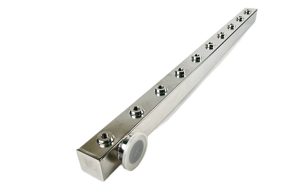 UQD Manifold Flow Distributor — Stainless Steel, AI Data Centre (10,000h)