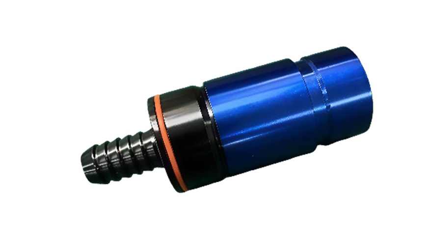 Dual-Check Valve Aluminium Connector — EV Charging Station Cooling Loop