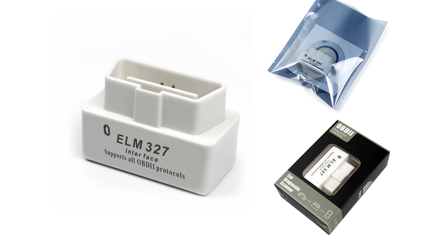 ELM327 Bluetooth OBD2 Car Diagnostic Scanner (V1.5, PIC18F25K80, Mini)