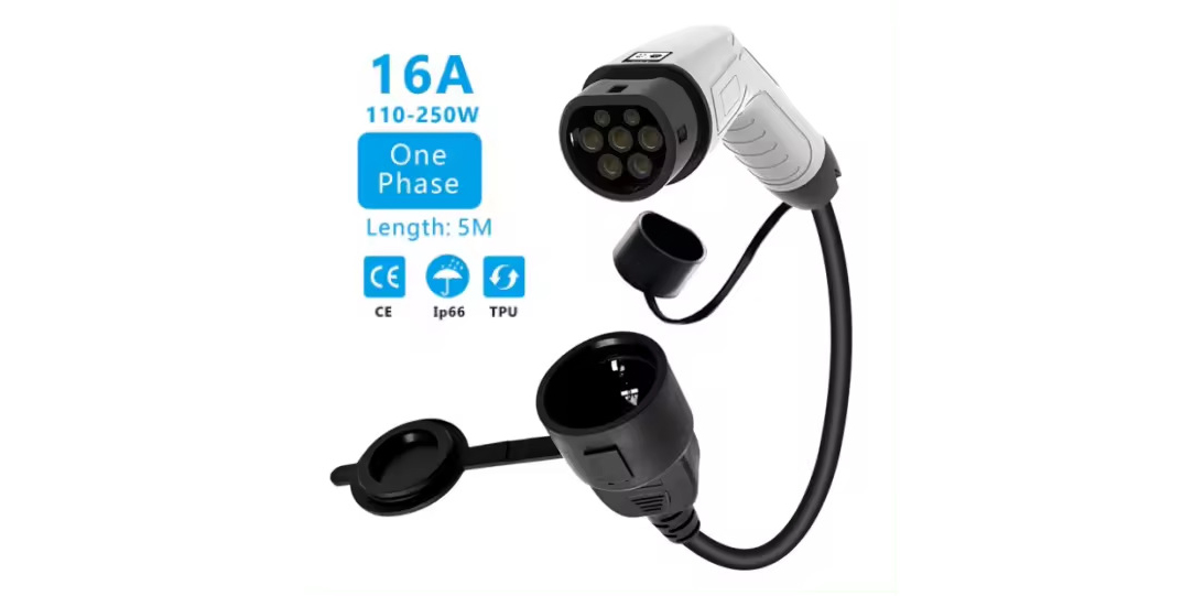 EV V2L Discharge Adapter — EU Standard 0.5m