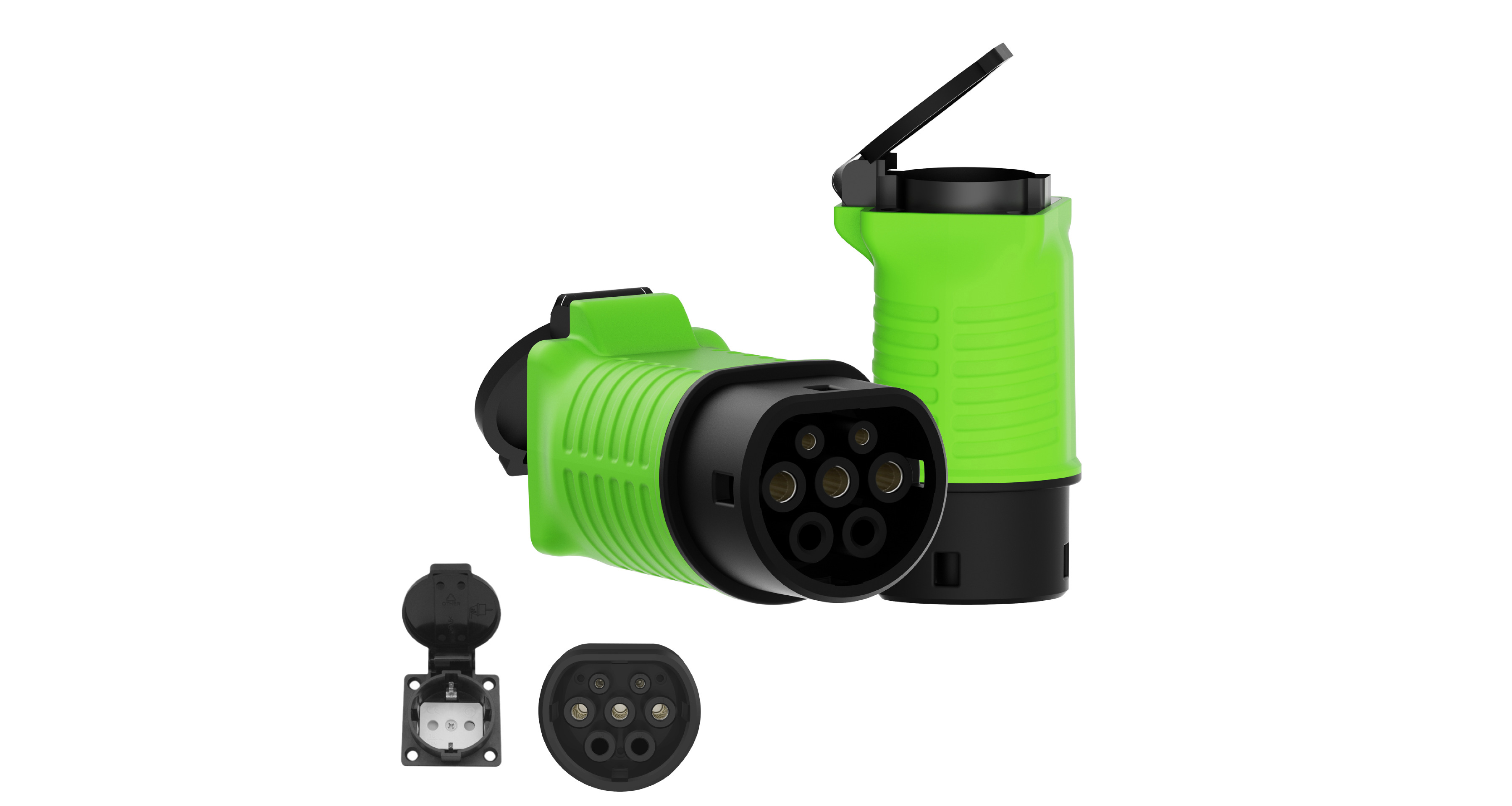 EV V2L Adapter — Interchangeable Multi-Standard Plug Head