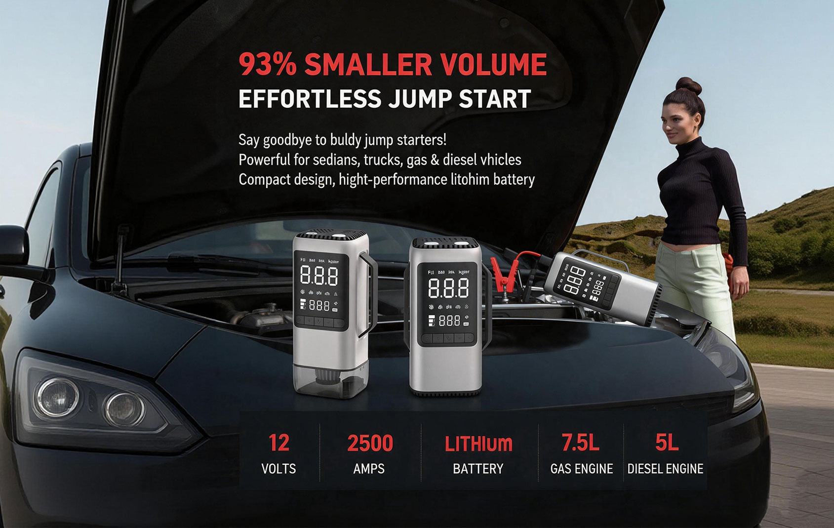 9-in-1 Emergency Jump Starter & Multi-Function Station
