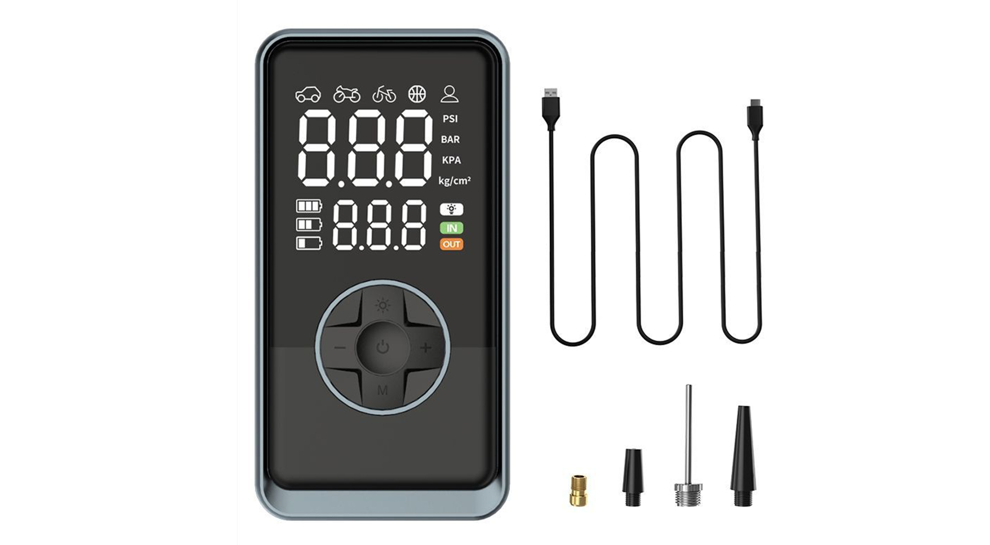 Wireless Cordless Tire Inflator with Power Bank (da003)