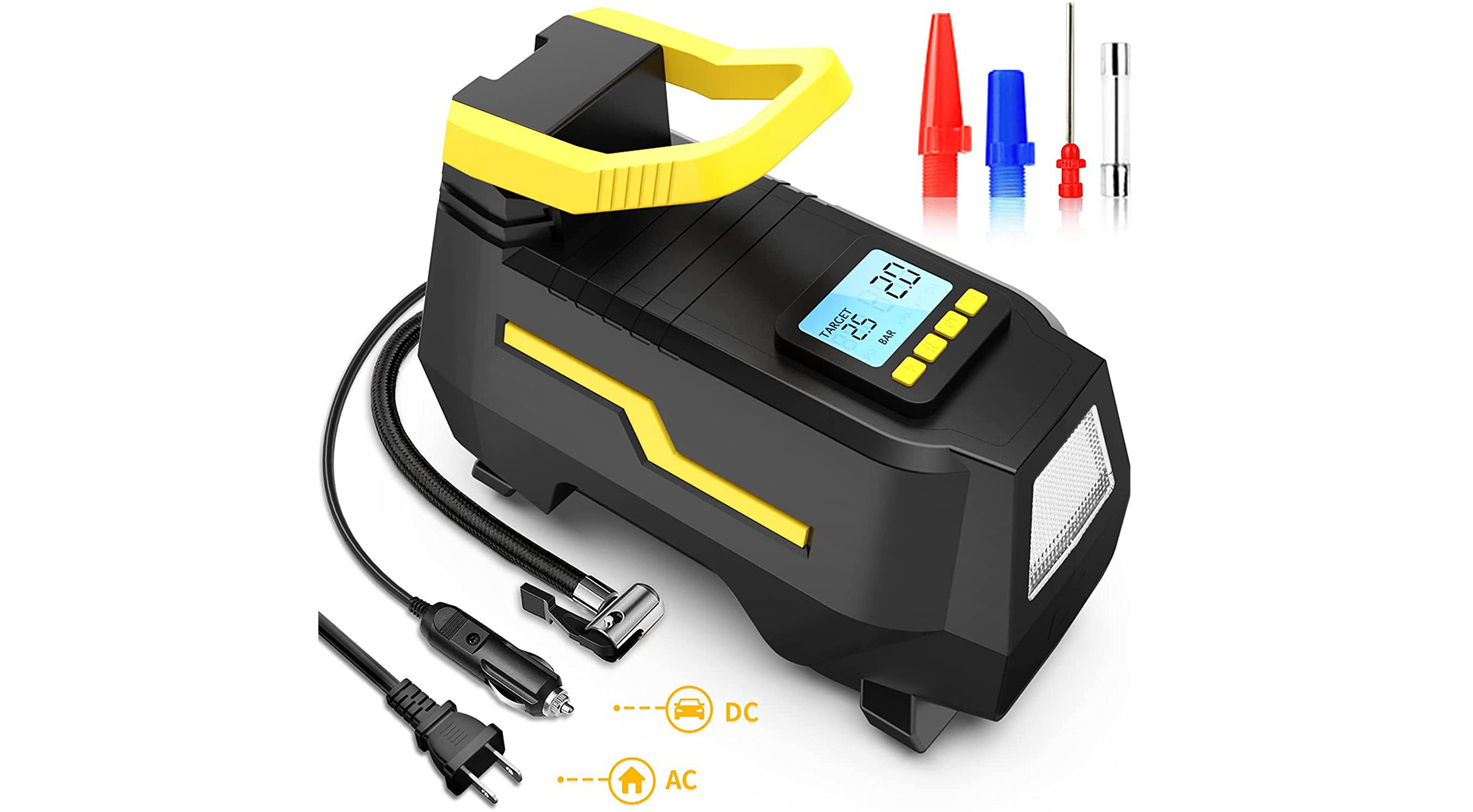 AC/DC Dual-Voltage Tire Inflator 120W (ATJ-1666)