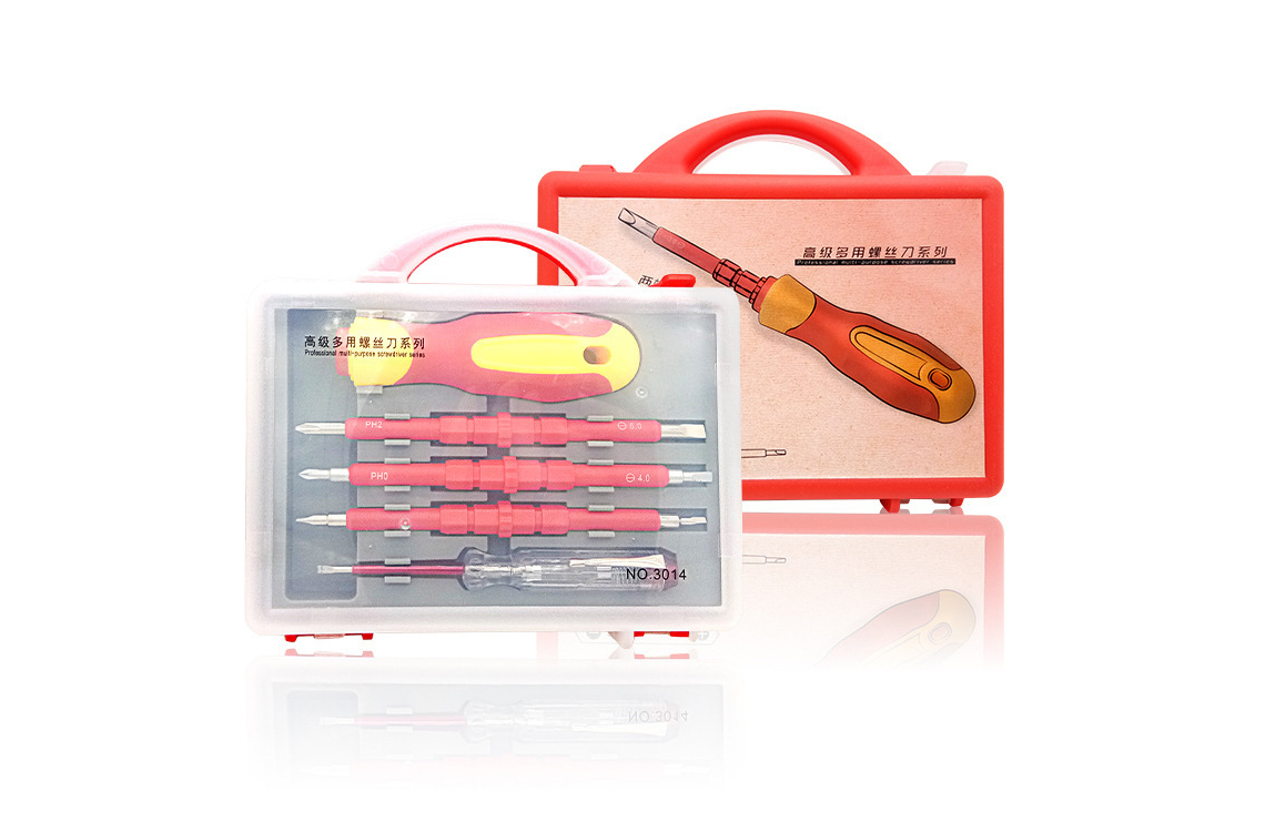 5-in-1 Insulated Screwdriver Set with Voltage Tester