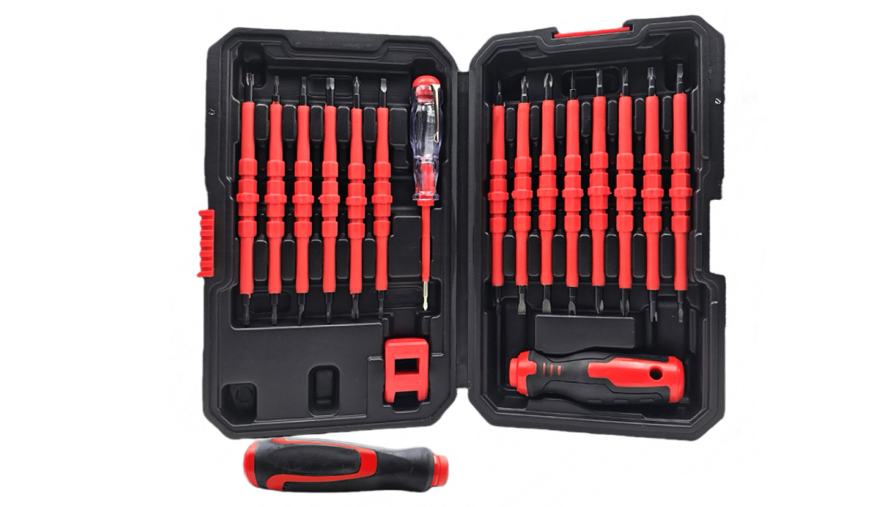 31-in-1 Insulated Screwdriver Set with Circuit Detector