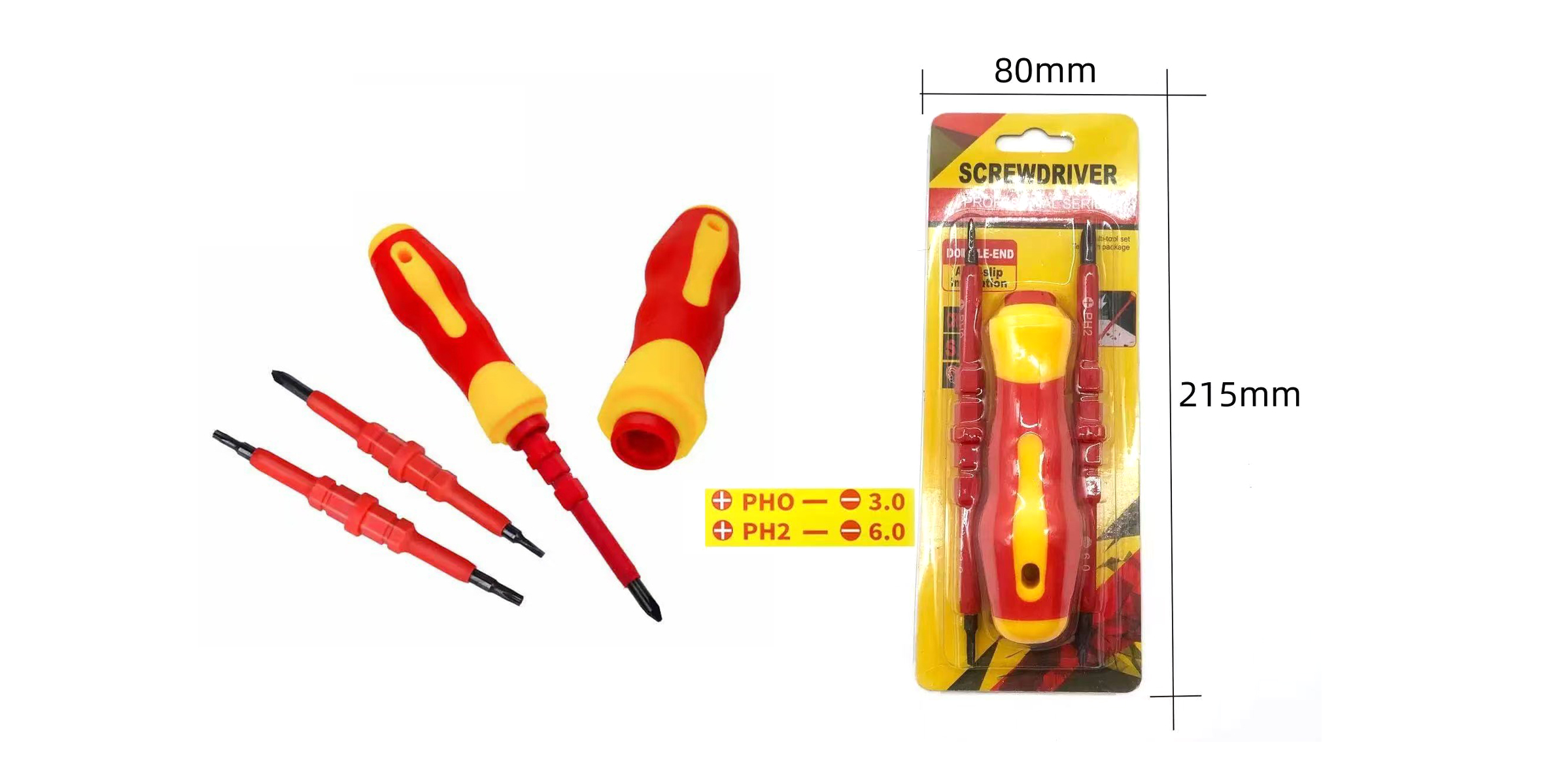 3-in-1 Insulated Screwdriver Set