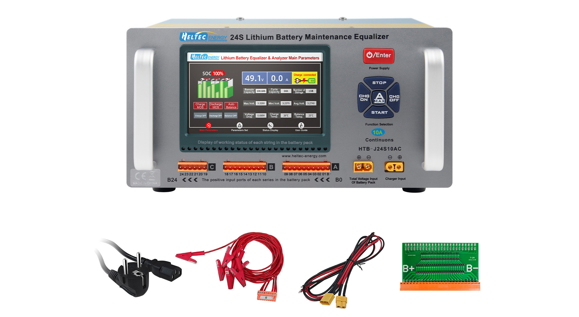 Heltec 10A Energy Transfer Module — 4S / 8S / 24S (NMC / LFP / LTO)